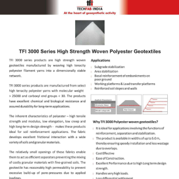 TFI 3000 SERIES - HIGH STRENGTH POLYESTER WOVEN GEOTEXTILE