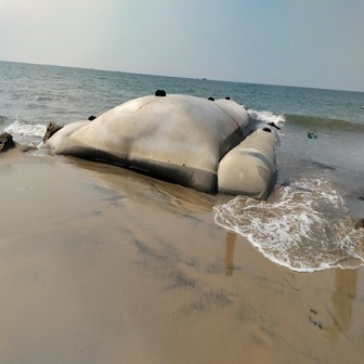 TechTube Geotextile Tubes as Breakwater