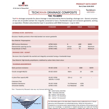 TECHDRAIN DRAINAGE COMPOSITE