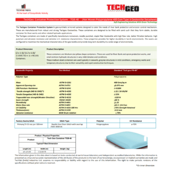 TECHFAB GEOTEXTILE BAGS