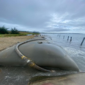 Shoreline Protection with TechTube Geotextile Tube