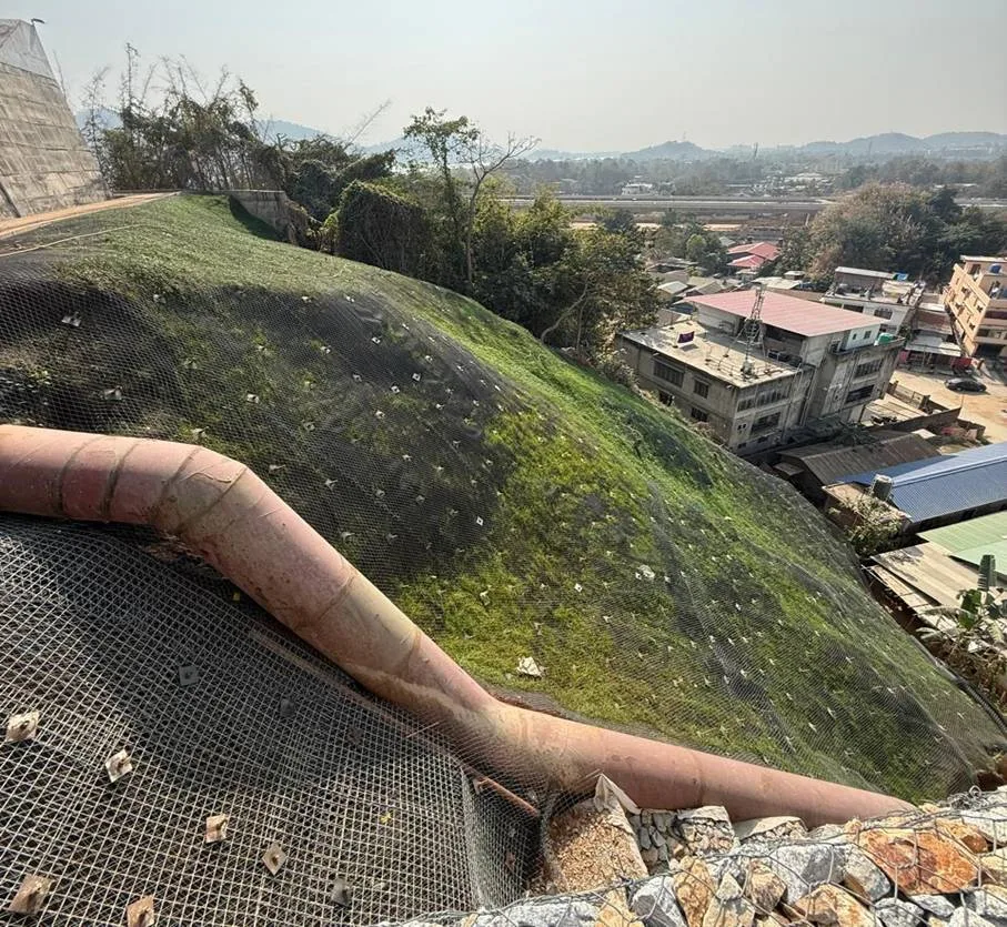 Slope Stabilization for Heavy Water Tank Protection, Guwahati, Assam