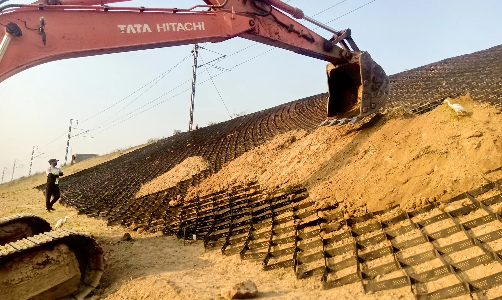 Erosion Control for Railway Embankment, DFCCIL Project, Uttar Pradesh