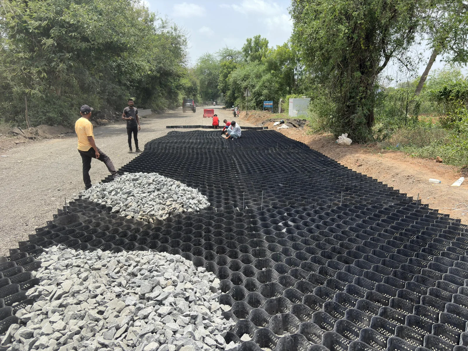 Pavement Stabilization on Kapadvanj–U. Mahadev Road, Gujarat