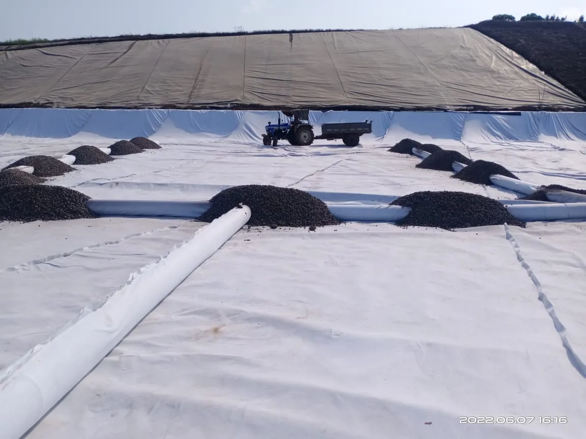Construction of Base for Hazardous Waste Disposal Cells, Vapi, Gujarat