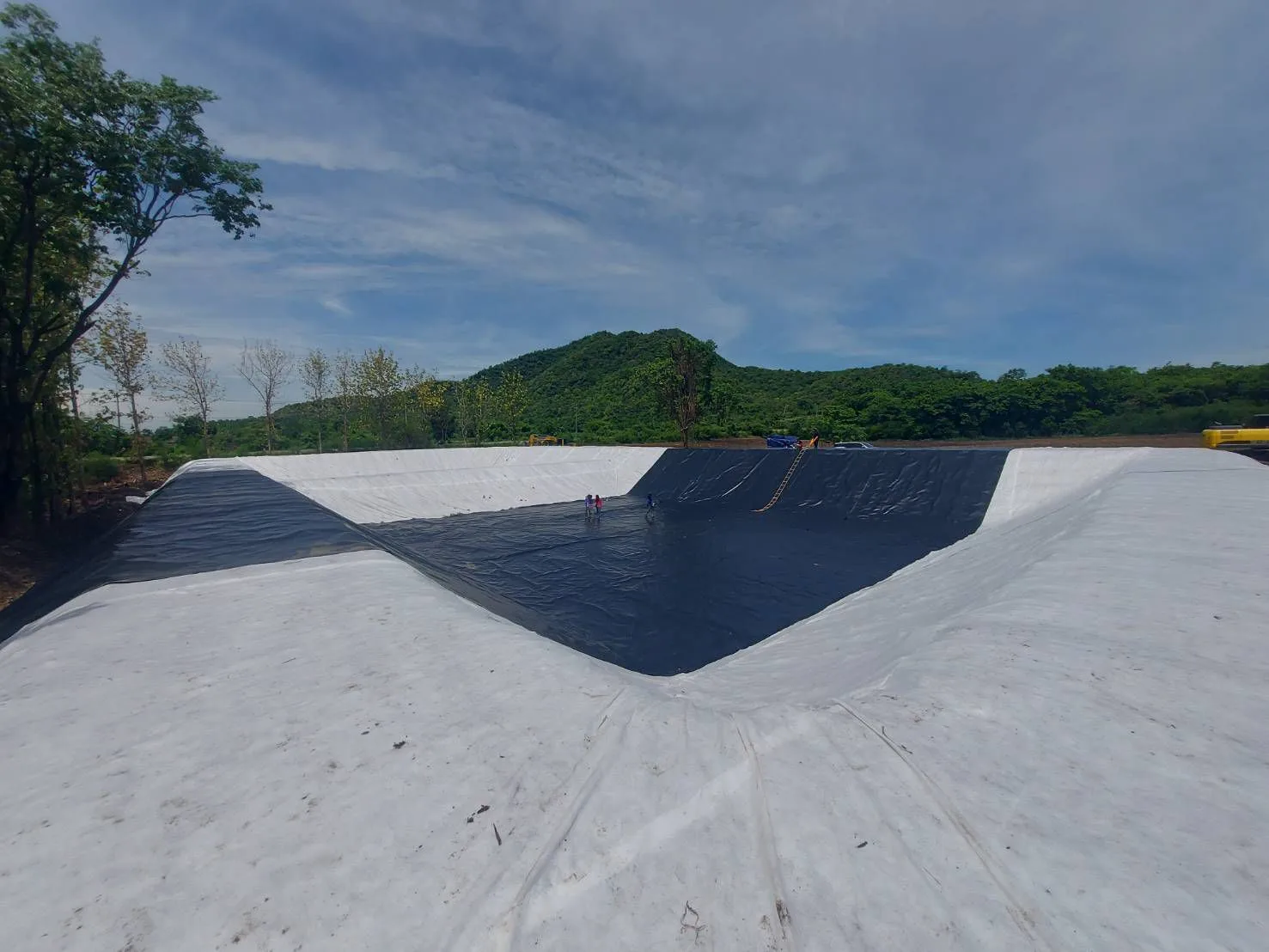 Protection of Agricultural Water Storage Pond, Thailand