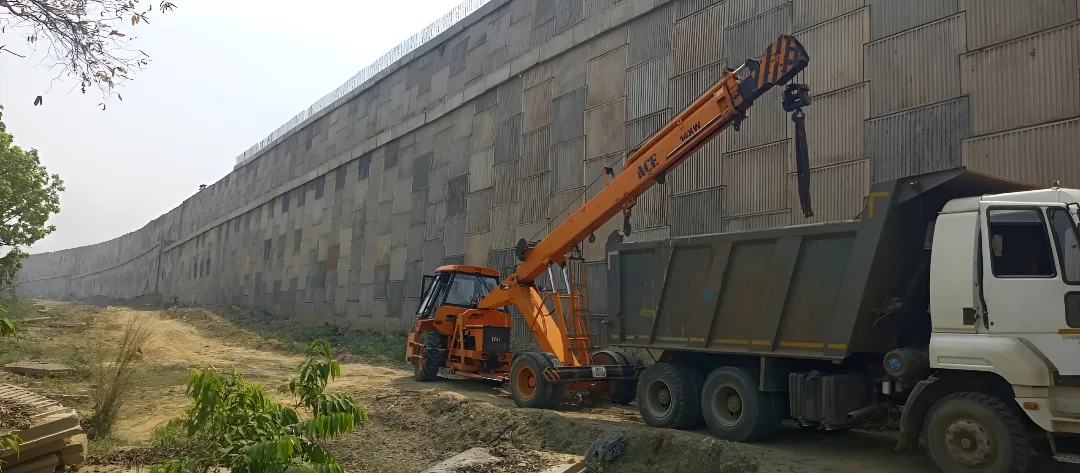 Two-Tier Reinforced Soil Wall at Bimalgarh ROB, Odisha