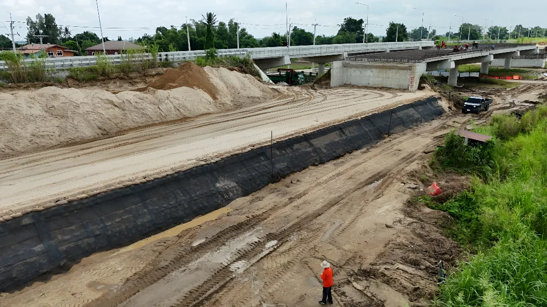 Reinforced Soil Embankment for Nakhon Sawan Bypass, Thailand