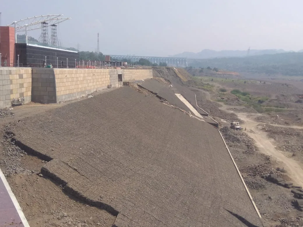 Slope Protection Measures at Statue of Unity, Gujarat