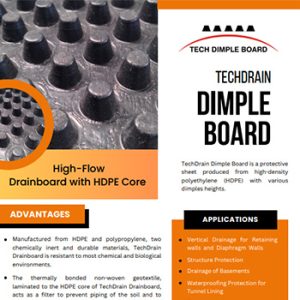 Techdrain Dimple Board Brochure
