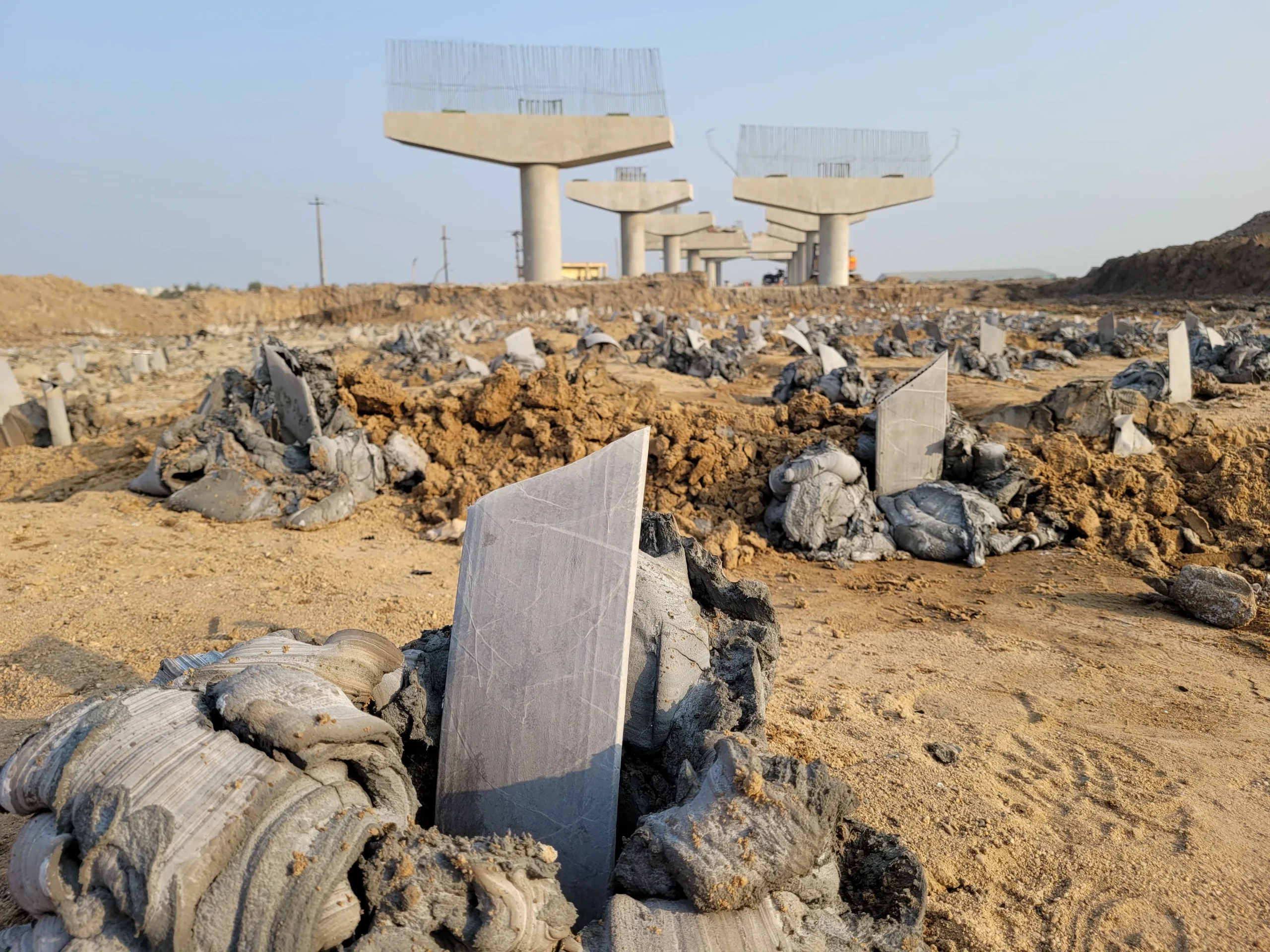 Deep ground improvement PVD installation at a ports site