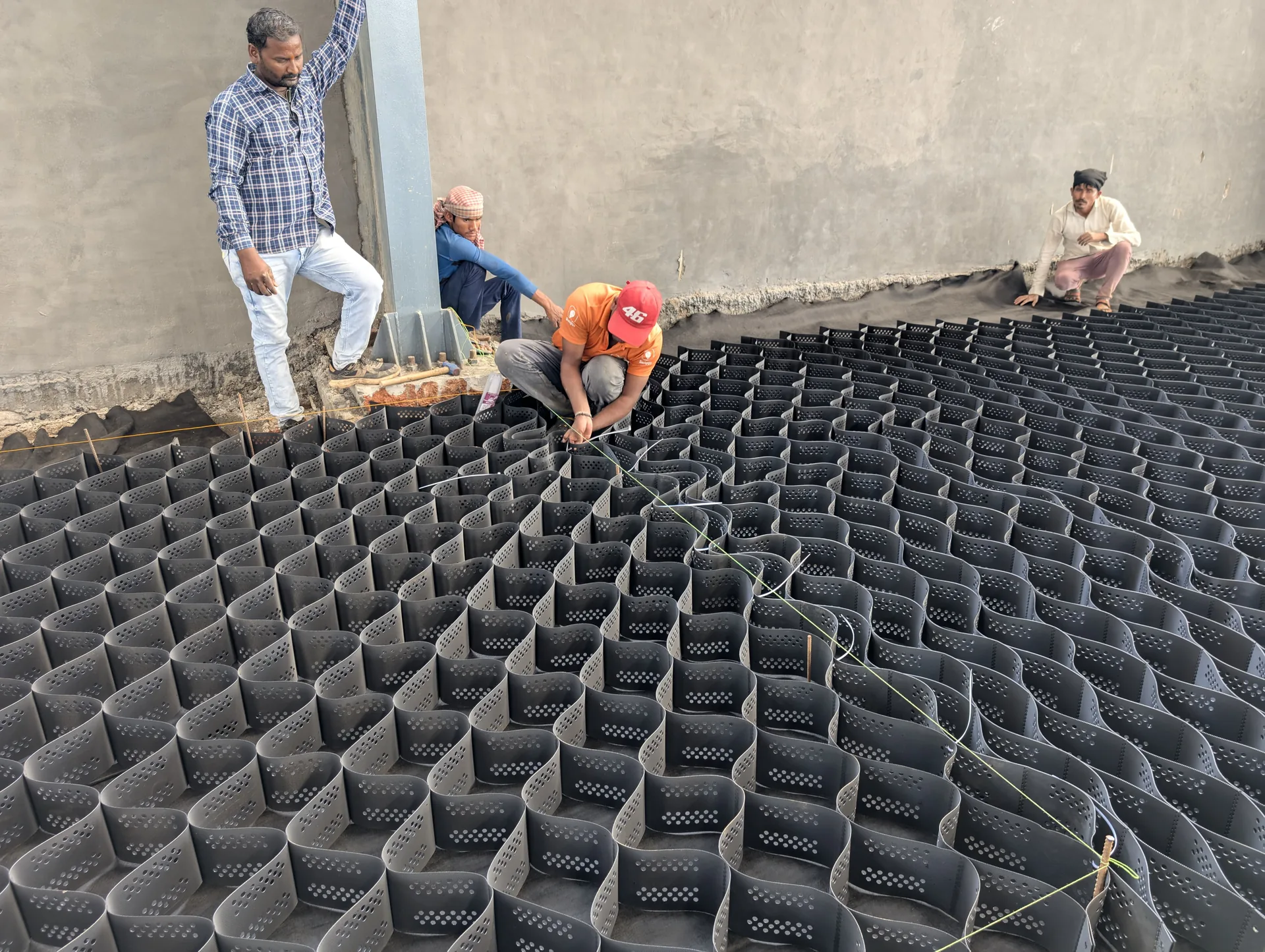 Ground Improvement for a Warehouse Floor Subgrade using TechCell Geocell at Bhiwandi, Maharashtra