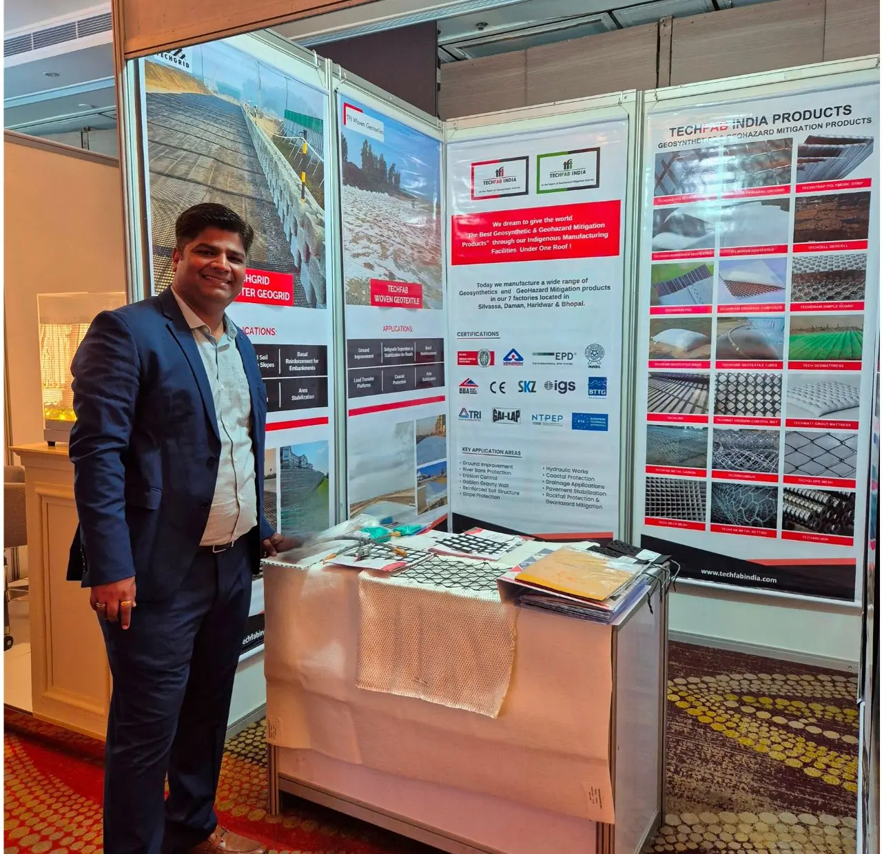 TechFab India booth at ICGE Colombo 2026